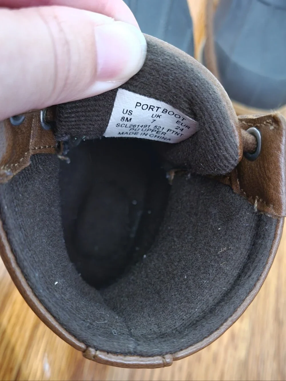 Sperry Port Little Kids Toddler Duck Boot Size 8 Unisex Boys Girls Brown Winter